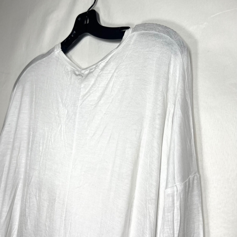 Cotton On White Long Sleeve Top‎ Mens Size S Essi 2 L/S Viscose Blend Casual - Picture 7 of 12